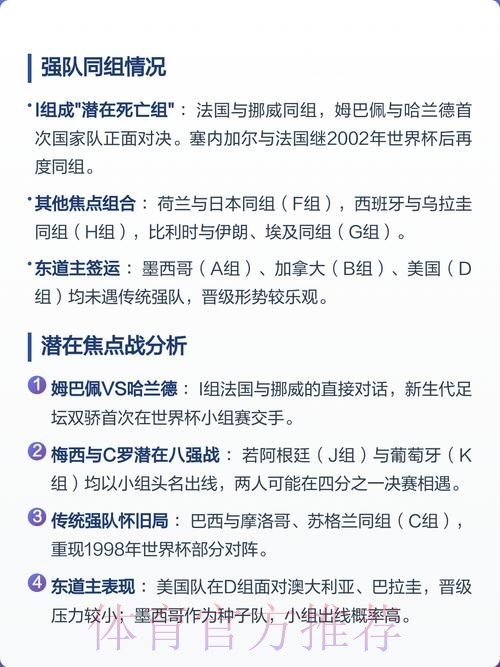世界杯焦点战预测与深度解读